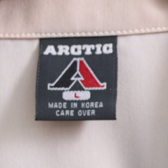 ARCTIC Vintage Shortee Collection Cream Black Button-Up Short Sleeve Shirt XL - Picture 3 of 6